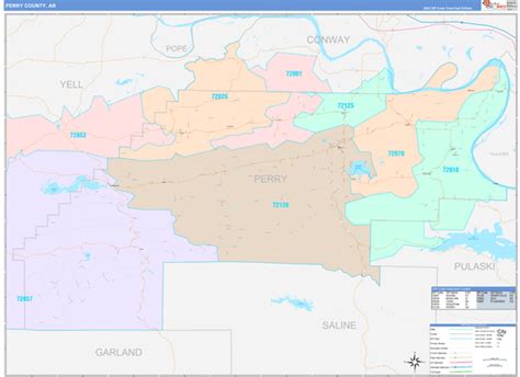 Digital Maps of Perry County Arkansas - marketmaps.com