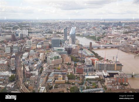 View over Central London from The Shard Viewing Platform, London's highest viewing gallery Stock ...