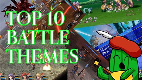 The top 10 battle themes of all time! ~ who's ready to bop and kick some butt! - YouTube