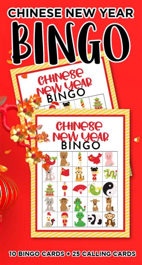 Chinese New Year Bingo Free Printable Game - Made with HAPPY