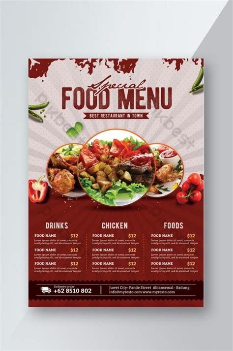 Special Food Menu Flyer | PSD Free Download - Pikbest | Food menu, Food menu design, Menu card ...