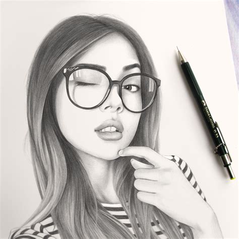 Pencil Drawing Lily By Evgeni Koroliov