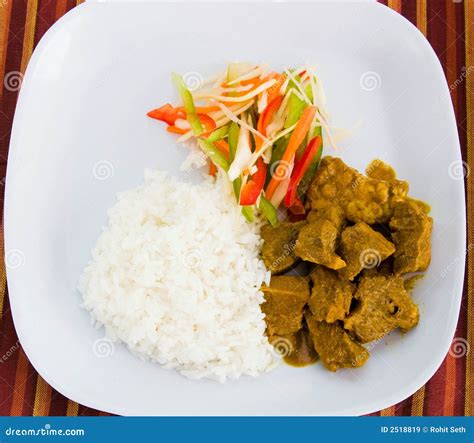 Goat Curry with Rice stock image. Image of delicious, curried - 2518819