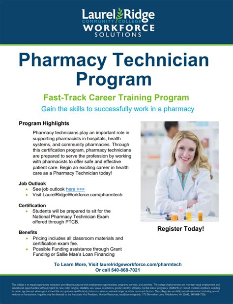 Pharmacy Technician Program | Laurel Ridge Workforce Solutions