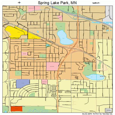 Spring Lake Park Minnesota Street Map 2761996