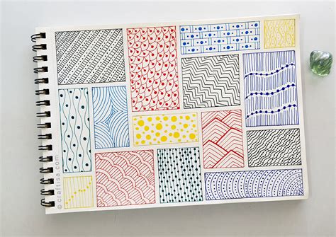 Easy Zentangle Pattern Sheet