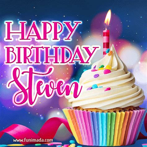 Happy Birthday Steven - Lovely Animated GIF | Funimada.com