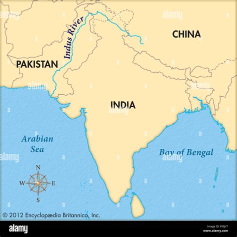 Ganges And Indus River Map