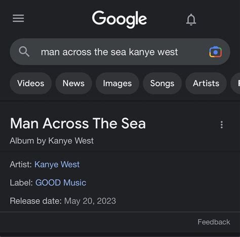 [ Rumored ] - Man Across The Sea - Kanye West : r/Kanye