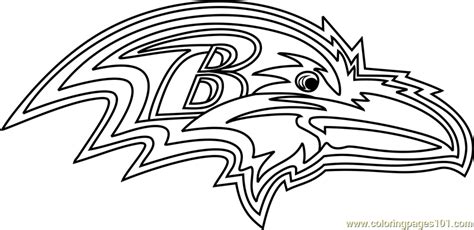 Baltimore Ravens Logo Coloring Page for Kids - Free NFL Printable ...