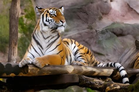 Premium Photo | Tiger in the nature habitat tiger male