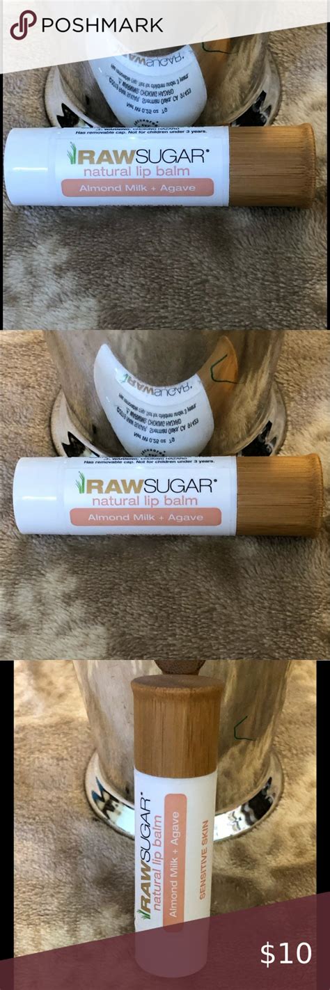 Raw Sugar Lip Balm Almond Milk & Agave | Sugar lip balm, The balm ...