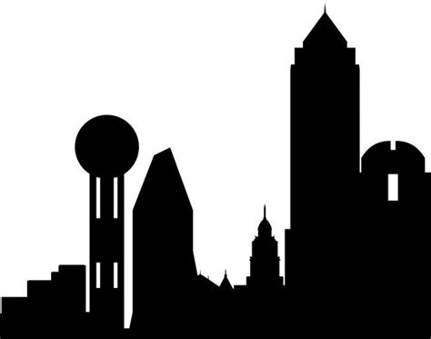 Dallas Skyline Silhouette Printable Skyline Dallas Texas | Etsy | Dallas skyline, Skyline ...