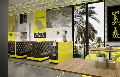 Idea 2644370: Modern Fast Food Restaurant Interior Design by Comelite Architecture, Structure ...