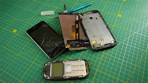 Mobile Phone Repair. Touchscreen Replacement Stock Image - Image of ...