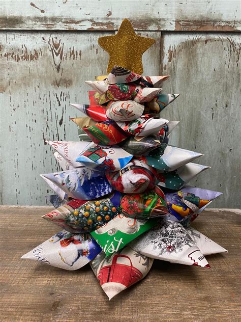 Christmas Card Tree Craft - The Shabby Tree