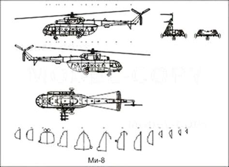 Mi-8 - 2D drawing (blueprints) - 21051 - Model COPY - Default