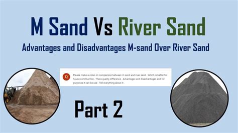 M Sand Vs River Sand || Advantages and Disadvantages of M-sand Over ...