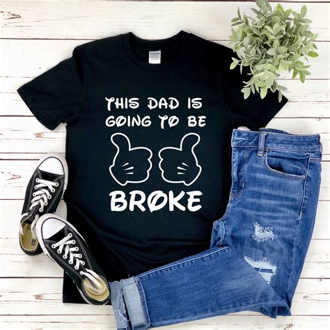 Disney Group Shirts Broke Dad Disney Shirt disney Family - Etsy