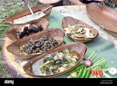 Traditional native food of Bidayuh Stock Photo - Alamy