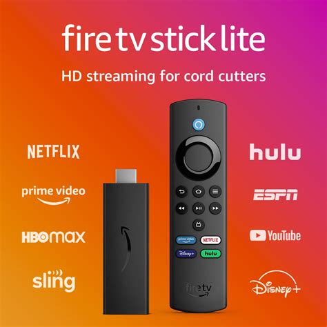 Buy Fire TV Stick Lite With All-new Alexa Voice Remote Lite, 10/13/2023