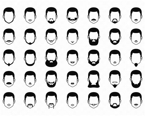 Men S Beard Svg Facial Hair Png Dxf Clipart Eps Vector By | The Best Porn Website