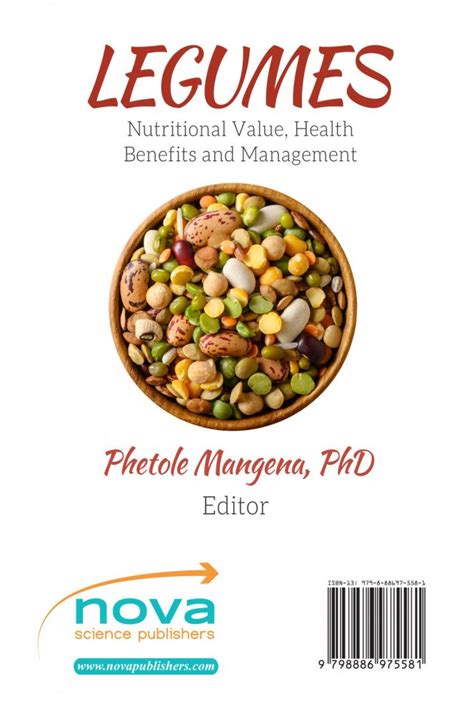 Legumes: Nutritional Value, Health Benefits and Management – Nova Science Publishers