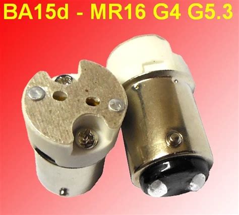 50pcs B15 B15D BA15D 1157 lamp socket holder convert to MR16 G4 G5.3 base lamp holder converter ...