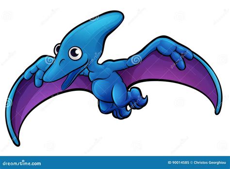 Cartoon Of Baby Pterodactyl Dinosaur. Vector Illustration | CartoonDealer.com #88218244