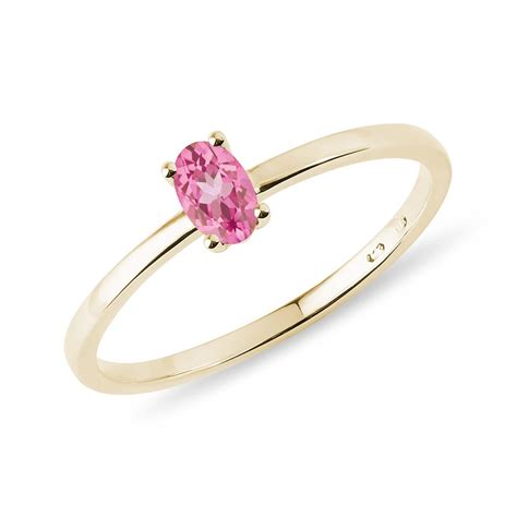 Minimalist Pink Sapphire Ring in Gold | KLENOTA