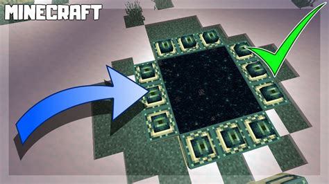 How to Make END PORTAL with FRAMES in Minecraft! 1.16.2 - YouTube