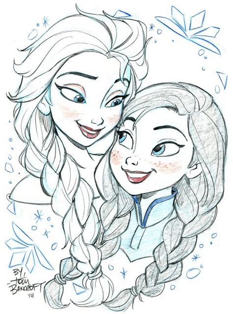 Elsa and Anna by tombancroft.deviantart.com on @deviantART: | Disney ...