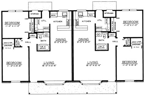 Ranch Style House Plan - 2 Beds 1 Baths 1800 Sq/Ft Plan #303-172 ...