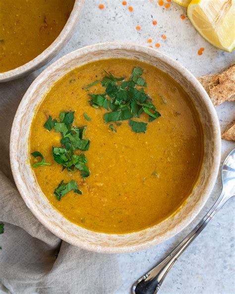 Arabic Lentil Soup - Six Hungry Feet - Middle Eastern-inspired