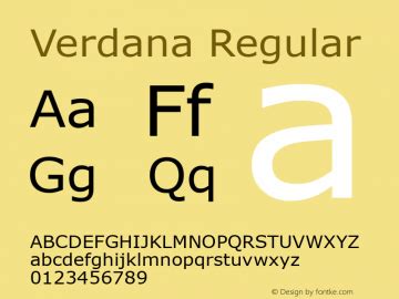 Verdana font family download - lensbox