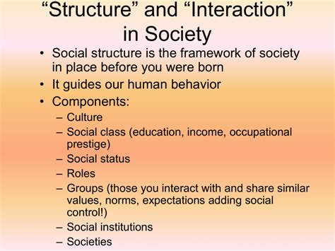 Social Structure, Social Interaction, Groups, and Formal Organization