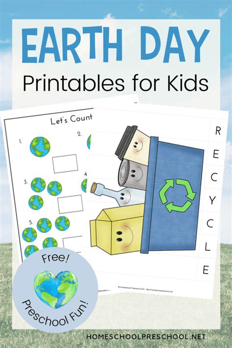 Preschool Earth Day Printable Activities for Kids