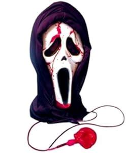 Scream Bleeding Ghost Face Halloween Fancy Dress Mask: Amazon.co.uk: Toys & Games