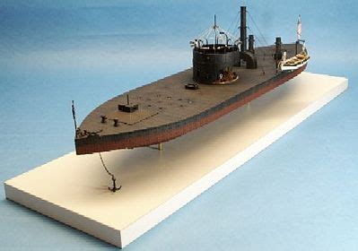 Cottage USS Monitor John Ericssion's Union Ironclad Warship Plastic ...