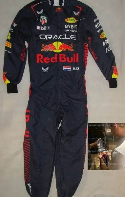 MAX VERSTAPPEN HAND Signed Fullsize 2023 Racing Suit + EXACT Photo ...