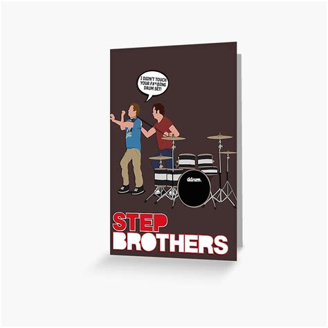 "STEP BROTHERS DRUM SET" Greeting Card for Sale by EvanTapper | Redbubble