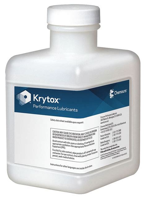 KRYTOX Oil, GPL-107, Bottle, 1kg - 35RU06|GPL-107 - Grainger