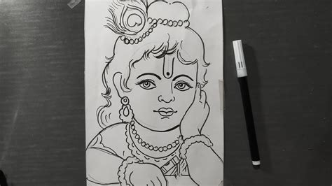 How To Draw Laddu Gopal