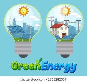 Green Energy Logo Banner Concept Illustration Stock Vector (Royalty Free) 2265282057 | Shutterstock