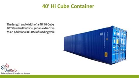 Fcl and ocean container sizes - UniRelo