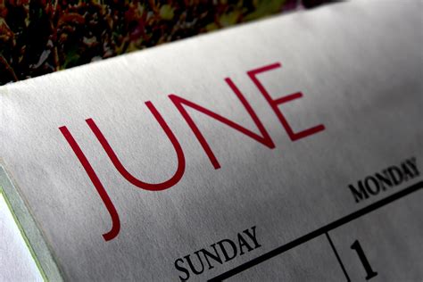 June Calendar Picture | Free Photograph | Photos Public Domain