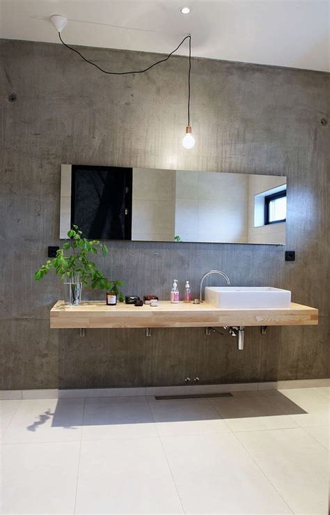 Pin on Huis inspo | Industrial bathroom decor, Concrete bathroom design, Concrete bathroom