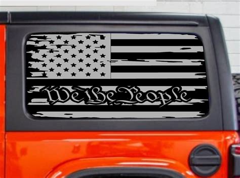 Total 60+ imagen jeep wrangler american flag window decal - Abzlocal.mx