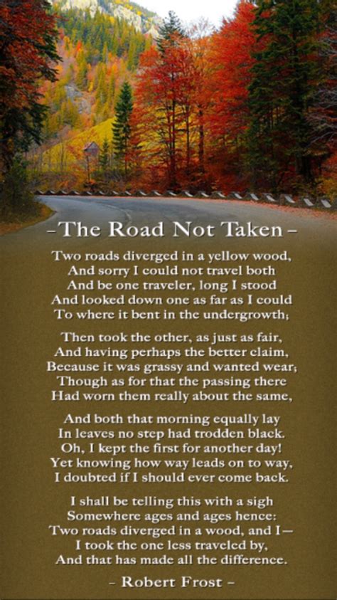 I have always loved this poem & have believed in choosing the path less ...