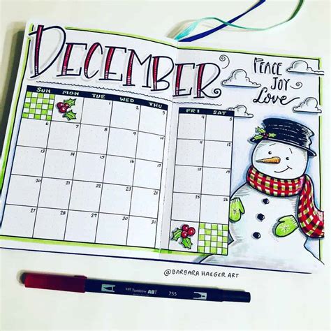 Amazing Winter Bullet Journal Theme And Page Ideas To Try This Season | Masha Plans